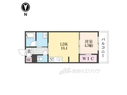 SHAMAISONFORESTA2(1LDK/3階)の間取り写真