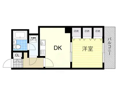 グランパスエクシード(1DK/5階)の間取り写真