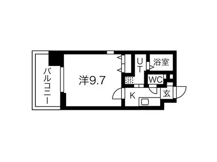 THE BRICKS(1K/2階)の間取り写真