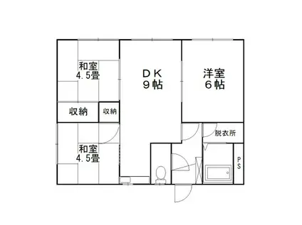 IN-IB(3LDK/1階)の間取り写真