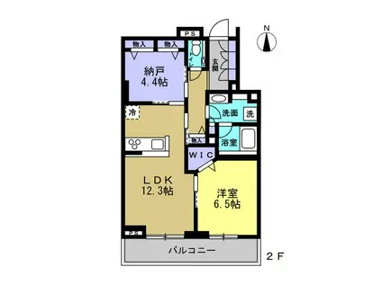 レフィシア(1SLDK/2階)の間取り写真