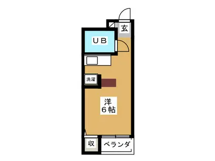 吉祥寺プラムコート(ワンルーム/2階)の間取り写真