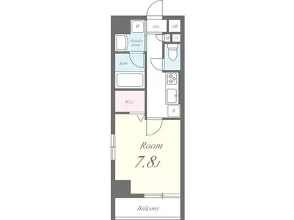 HOLZ浜田山(1K/3階)の間取り写真