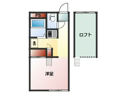 HINOKI‐桧‐(1K/2階)の間取り写真