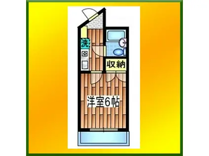 コバヤシマンション(1K/2階)の間取り写真