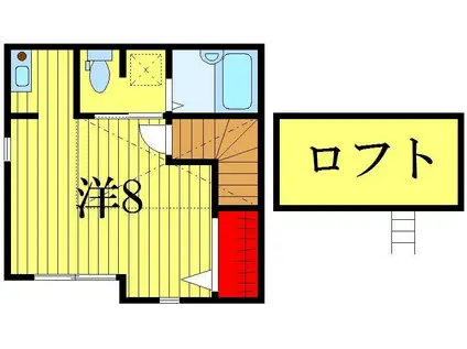 K-HOUSE HORIKIRI(ワンルーム/2階)の間取り写真