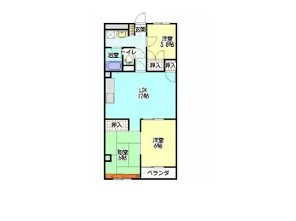 アンビアンス001(3LDK/1階)の間取り写真