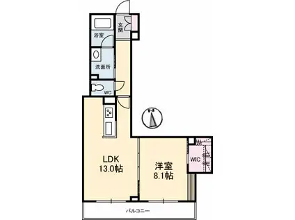 シャーメゾンプレシャス(1LDK/3階)の間取り写真