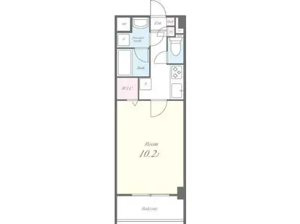 LA GRACIEUSE(1K/4階)の間取り写真