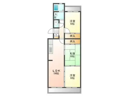 WIN94(3LDK/1階)の間取り写真