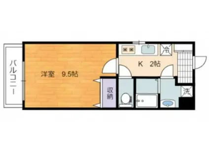 アイステージ牛田南(1K/3階)の間取り写真