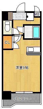 プレアール北方(ワンルーム/5階)の間取り写真