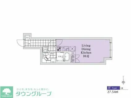 EXAM新中野II(ワンルーム/3階)の間取り写真