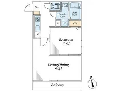 NRAY RESIDENCE(1LDK/3階)の間取り写真