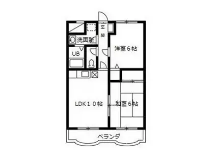 ドリームマンション(2LDK/1階)の間取り写真