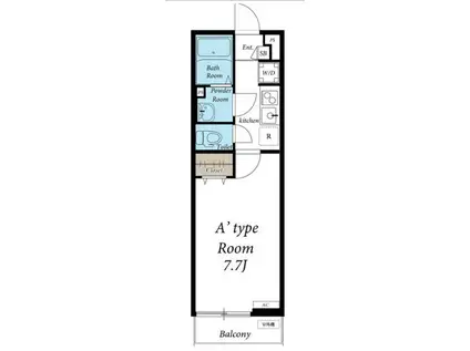 リブリ・ツヴァイテンス(1K/2階)の間取り写真