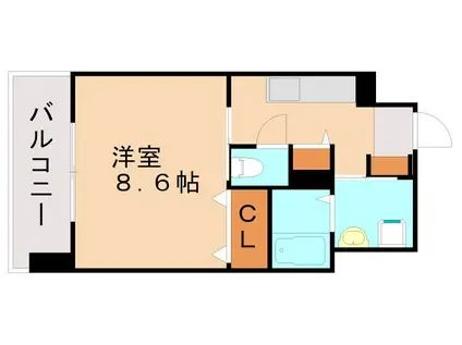 グラーツィア畠中(1K/7階)の間取り写真