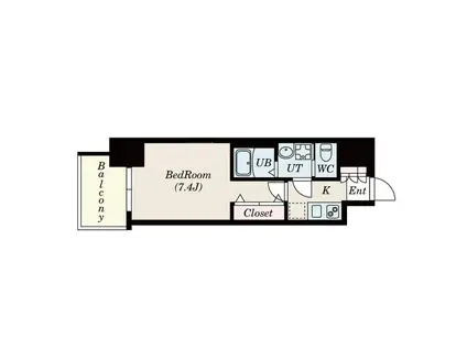 S-RESIDENCE名駅南(1K/3階)の間取り写真