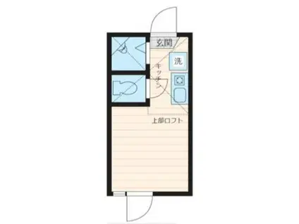 CASA COMODO(ワンルーム/2階)の間取り写真