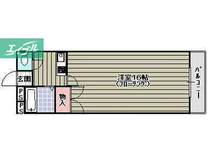 コゼット西古松(1K/5階)の間取り写真