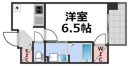 プレサンス心斎橋レヨン(1K/8階)の間取り写真