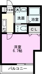 MARK DUO草加瀬崎(1K/1階)の間取り写真