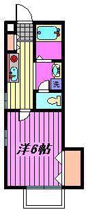 セレワラビ(1K/1階)の間取り写真