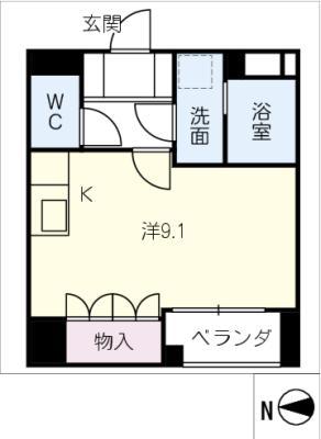 ST昭和橋(ワンルーム/2階)の間取り写真