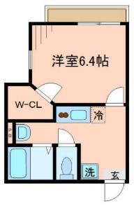 アーバンコート川口(1K/1階)の間取り写真