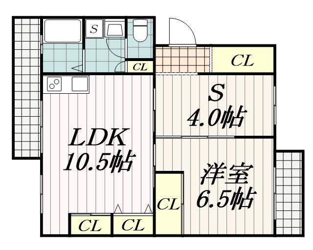 パークハイアット都町(1SLDK/1階)の間取り写真