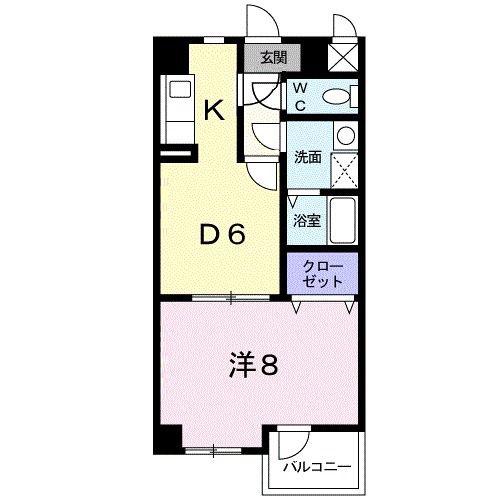 日吉マナーハウス(1DK/2階)の間取り写真