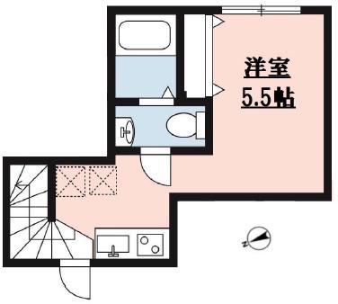 ガーデンテラス三軒茶屋(ワンルーム/3階)の間取り写真