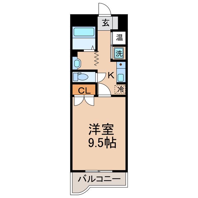 センチュリー21(1K/2階)の間取り写真