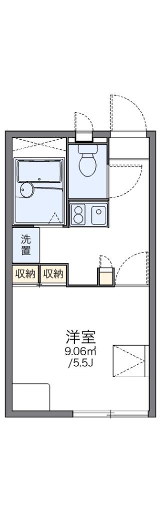 レオパレスAIR(1K/1階)の間取り写真
