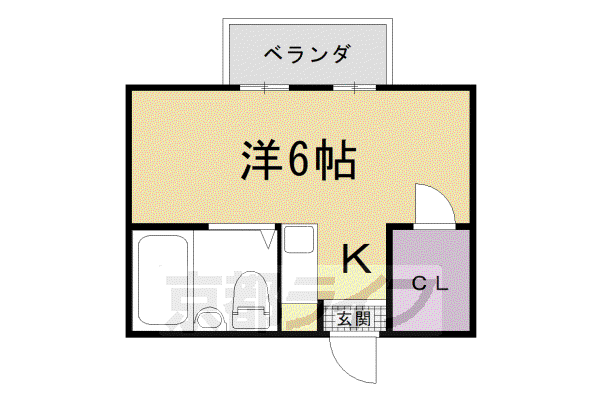 アルカディア十条(ワンルーム/4階)の間取り写真