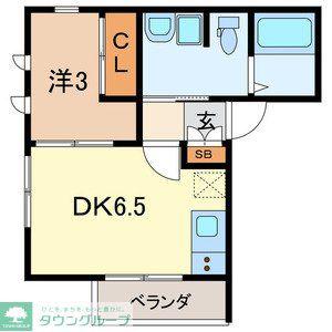 アロア並木 915644(1DK/1階)の間取り写真