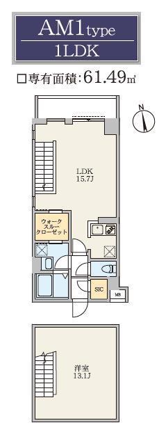 S-RESIDENCE駒場東大前(1LDK/1階)の間取り写真