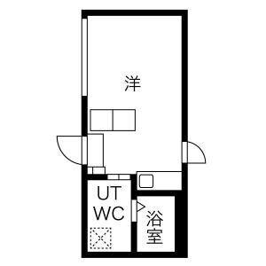 LUDENS千歳台(ワンルーム/3階)の間取り写真