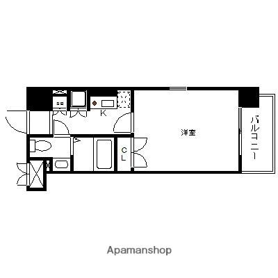 ダイナコートエスタディオサラ A棟(1K/5階)の間取り写真