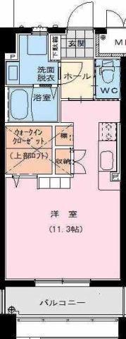 YS COURT III(ワンルーム/5階)の間取り写真