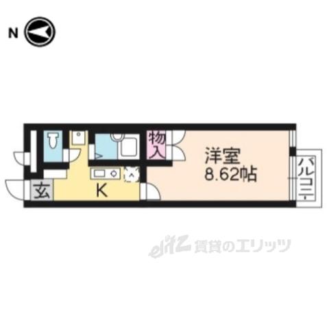 プレジール南大塚(1K/2階)の間取り写真