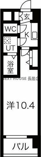 THE MUSIC COURT(1K/5階)の間取り写真