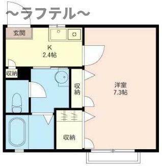 オブロンベルグ(1K/1階)の間取り写真