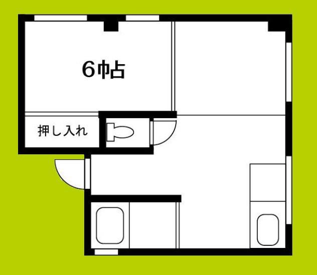 佐々木ビル(1LDK/3階)の間取り写真