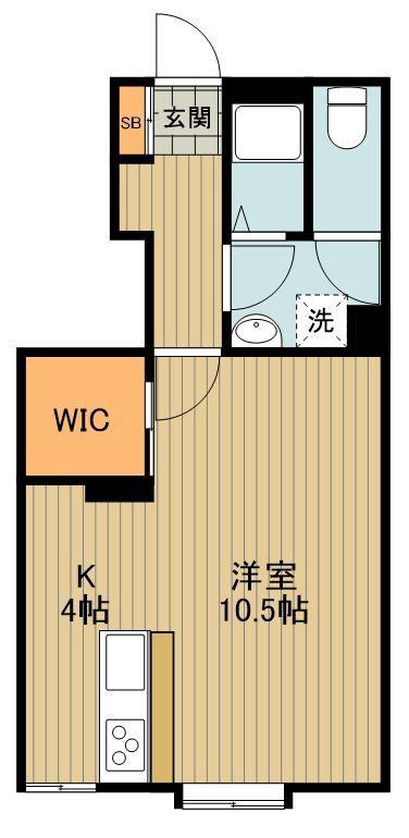 メゾンSHINONOME(ワンルーム/1階)の間取り写真