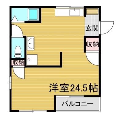 MISTRAL手柄山平和公園駅前II (ワンルーム/3階)の間取り写真