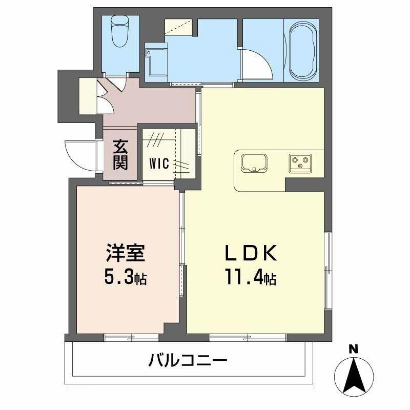 アイ・ヴィラ(1LDK/2階)の間取り写真