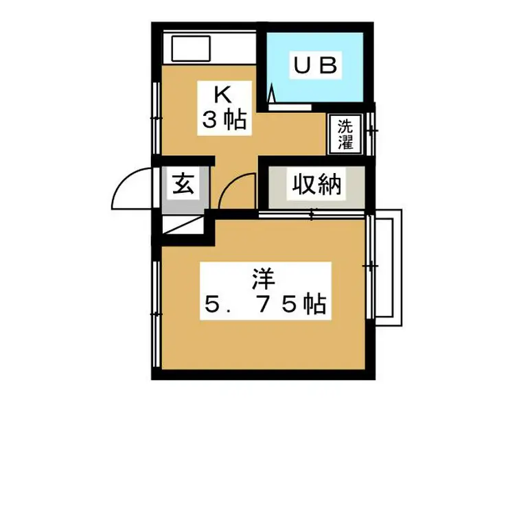 ハイツムサシノ 2階階 間取り