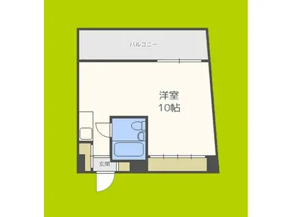 JPアパートメント東淀川IV(ワンルーム/4階)の間取り写真