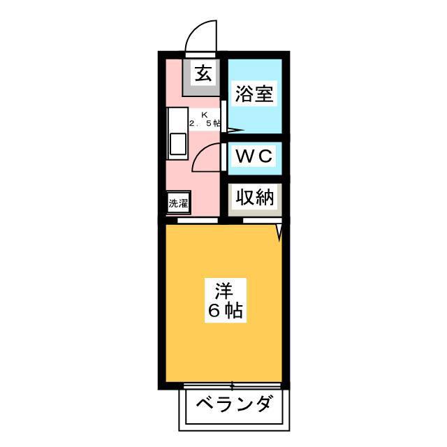 パナ上井草(1K/2階)の間取り写真